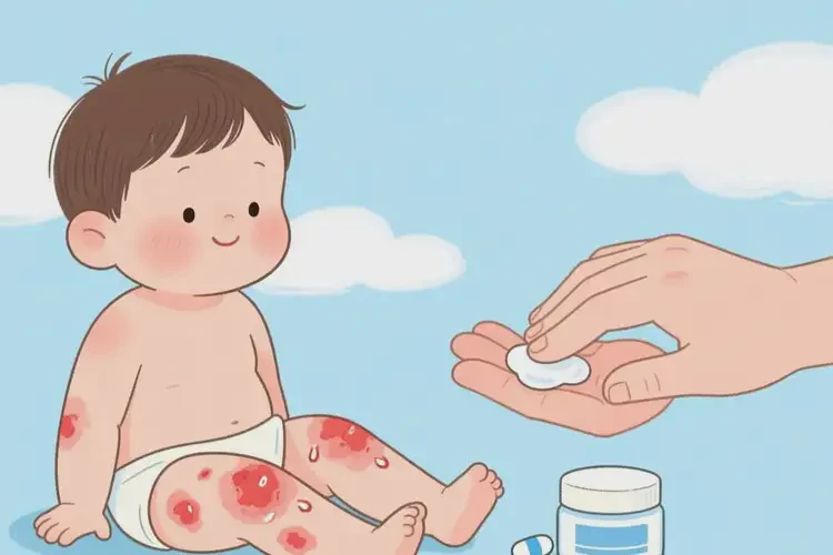 孩子大腿容易長濕疹不管它會自己痊愈嗎(圖3)