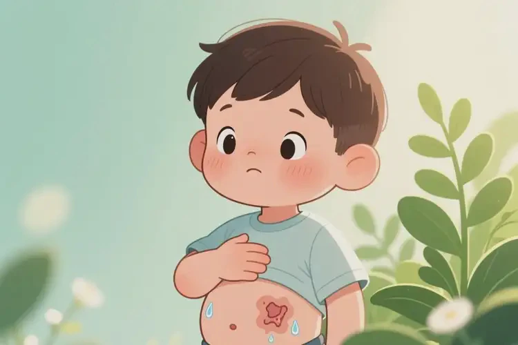 少兒肚子上出濕疹能夠徹底治愈嗎(圖3)