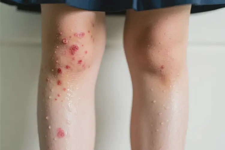 大學(xué)生小腿上有濕疹不管它會(huì)自己痊愈嗎(圖3)