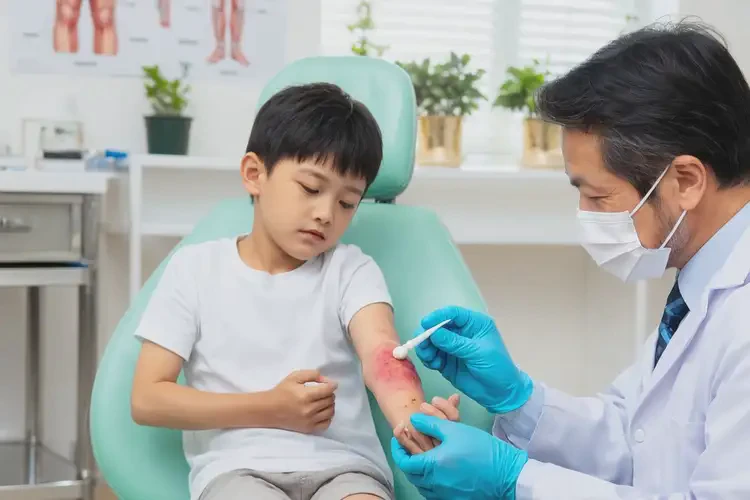 兒童手臂長濕疹不管它會自己好嗎(圖3)