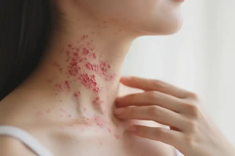 產(chǎn)婦脖子上長(zhǎng)濕疹不管它會(huì)自己自愈嗎(圖3)