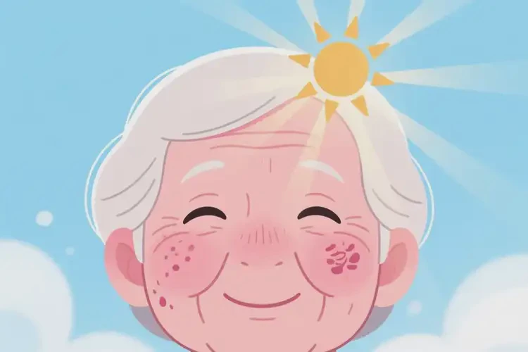 老人面部容易起濕疹不管它會自己好嗎(圖1)