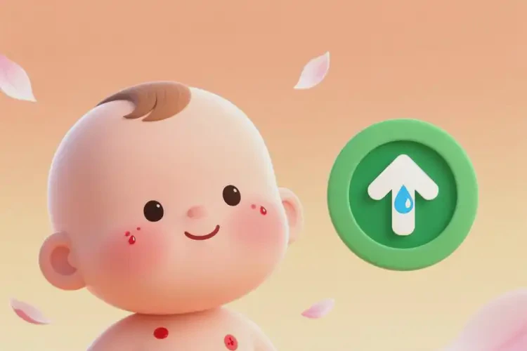 新生兒脖子容易起濕疹不管它會(huì)自己痊愈嗎(圖1)