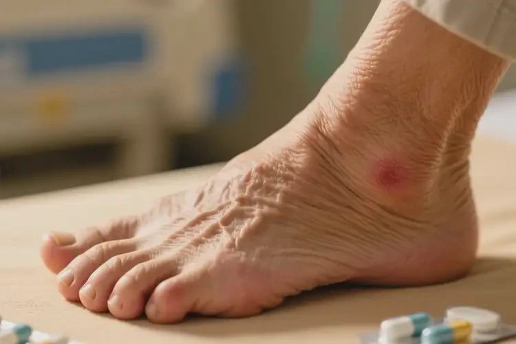 高齡老人腳上偶爾起濕疹不管它會(huì)自己自愈嗎(圖2)