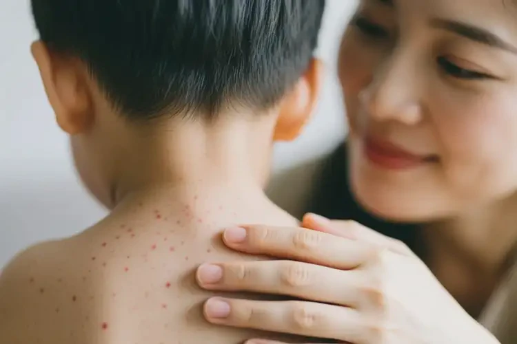 孩子脖子上出現(xiàn)濕疹能徹底自愈嗎(圖1)