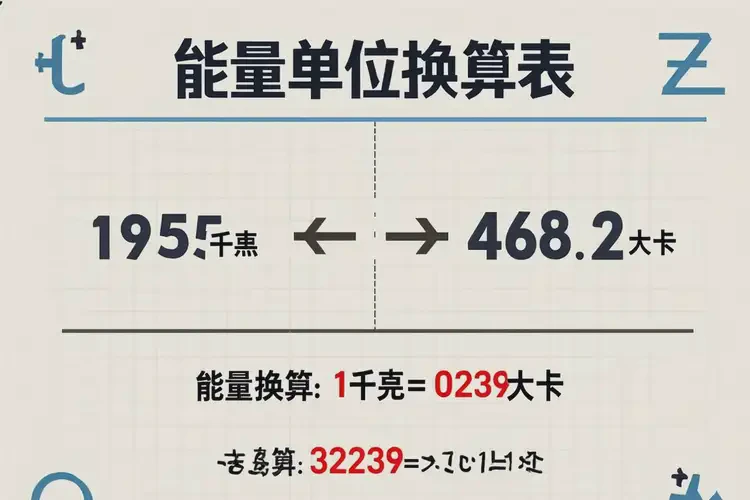 1955千焦等于多少热量(图4)