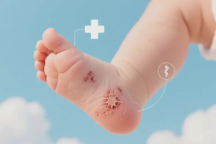 寶寶腳上有濕疹可以徹底自愈嗎(圖3)