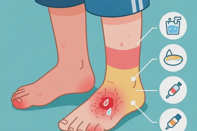 青少年腳上偶爾長(zhǎng)濕疹能夠徹底治愈嗎(圖1)