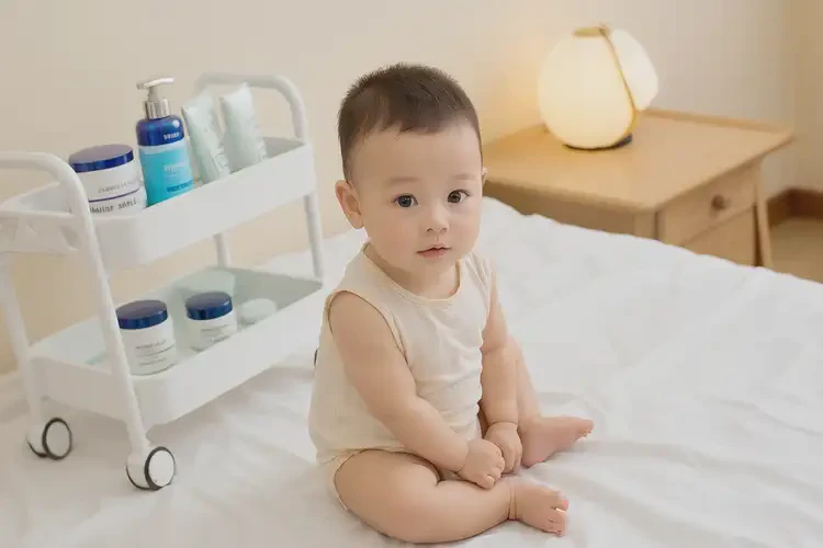 孩子肚子上起濕疹能夠徹底治愈嗎(圖1)