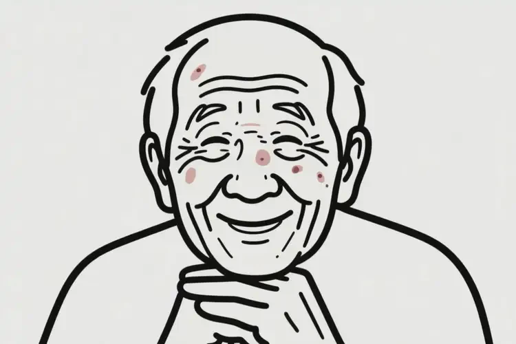 老年人臉上偶爾長(zhǎng)濕疹不管它會(huì)自己痊愈嗎(圖1)