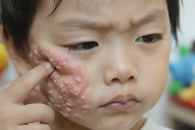 少兒面部經(jīng)常長濕疹能徹底自愈嗎(圖4)