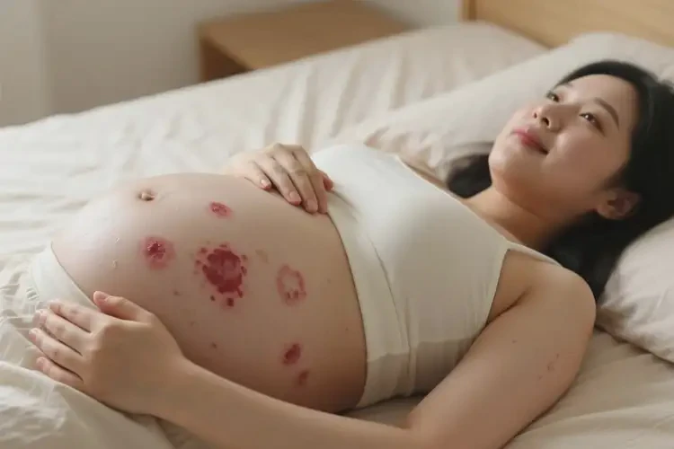 孕婦肚子上經(jīng)常起濕疹不管它會(huì)自己好嗎(圖2)