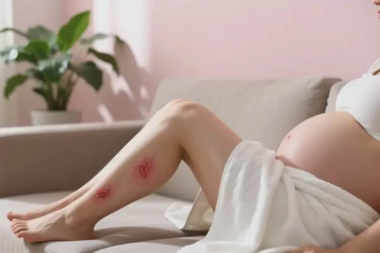 產(chǎn)婦大腿上偶爾起濕疹不管它會(huì)自己好嗎(圖2)