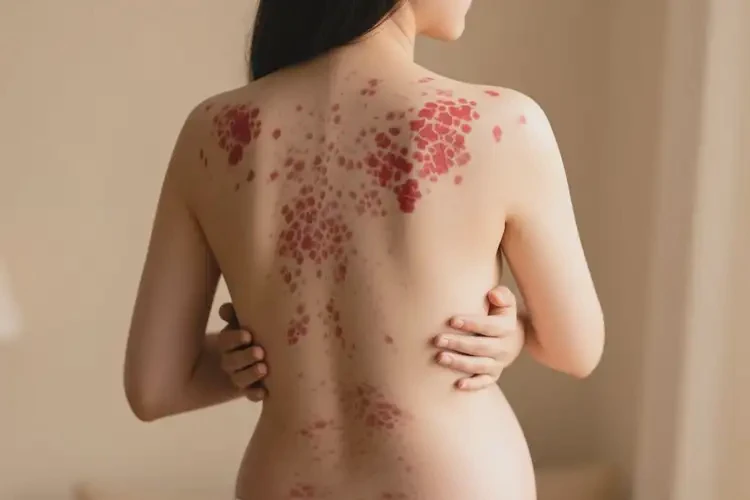 產(chǎn)婦全身長(zhǎng)濕疹不管它會(huì)自己痊愈嗎(圖1)