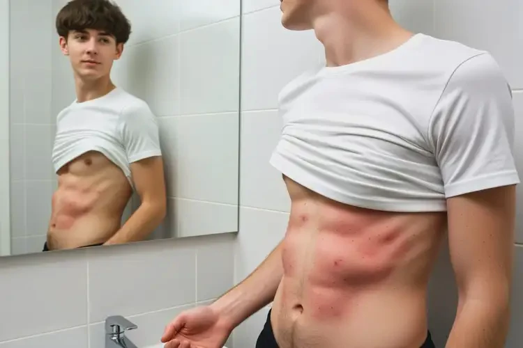 青年人肚子偶爾長濕疹能徹底自愈嗎(圖1)