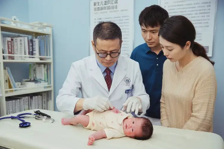 新生兒四肢出現(xiàn)濕疹不管它會(huì)自己好嗎(圖2)