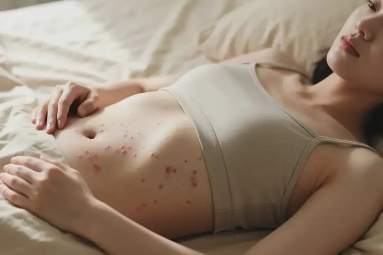 女性肚子上偶爾長濕疹不管它會自己痊愈嗎(圖3)