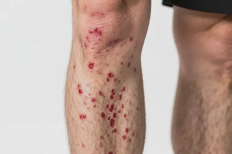 男人小腿上容易長濕疹不管它會(huì)自己自愈嗎(圖4)