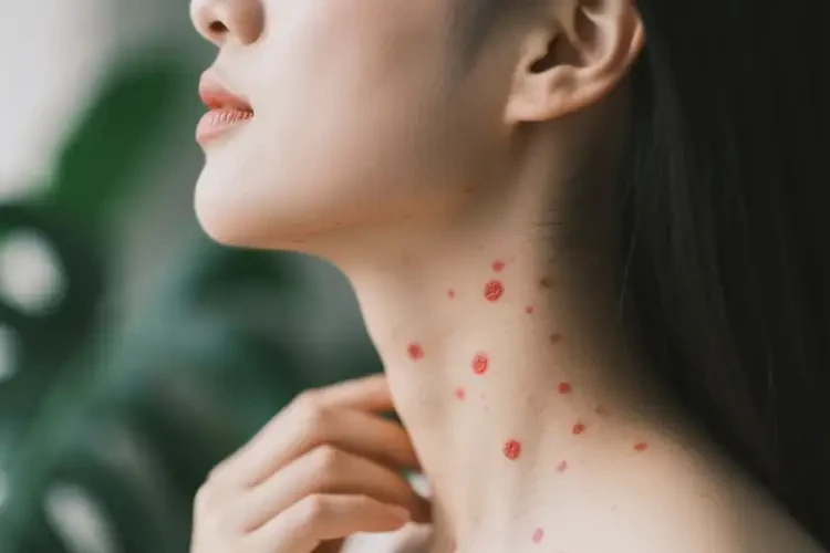 女性脖子上偶爾起濕疹能夠徹底治愈嗎(圖3)