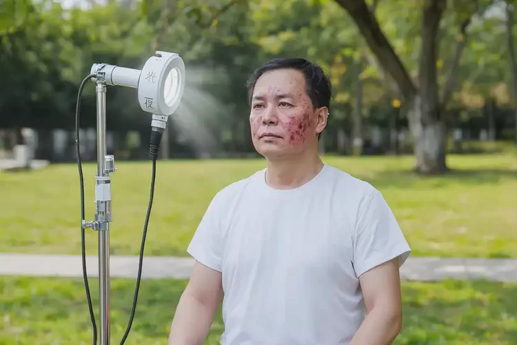 男性面部出现湿疹能靠自己自愈吗(图1)