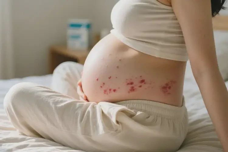 產(chǎn)婦屁股長濕疹不管它會(huì)自己自愈嗎(圖3)