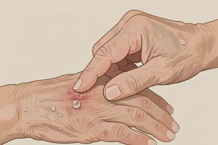 高齡老人手上經(jīng)常起濕疹能夠徹底治愈嗎(圖2)