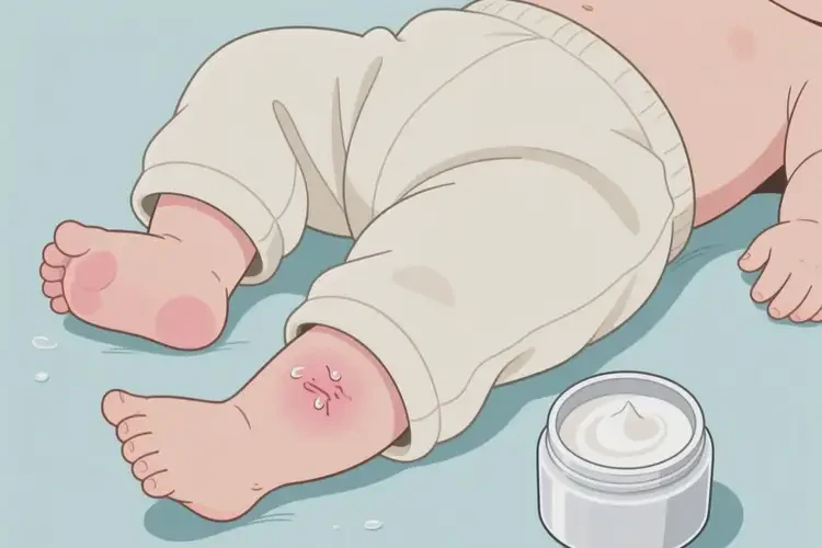 寶寶小腿上出濕疹可不可以徹底自愈(圖2)