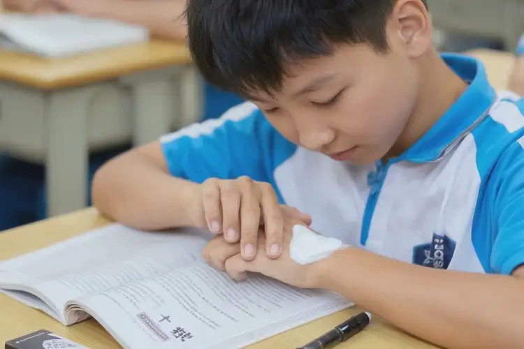 中學(xué)生手上長濕疹可以徹底自愈嗎(圖1)