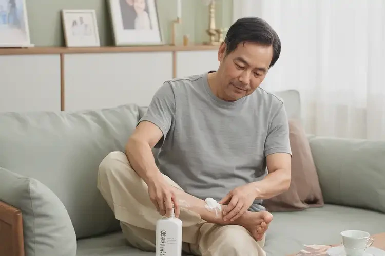 男性大腿上出現(xiàn)濕疹不管它會自己痊愈嗎(圖1)