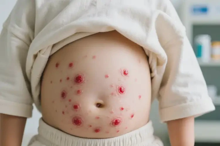 少兒肚子上出濕疹能夠徹底治愈嗎(圖4)