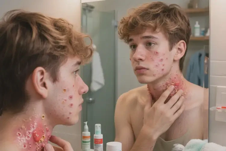 中學(xué)生脖子經(jīng)常長濕疹不管它會自己痊愈嗎(圖3)