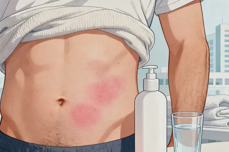 男性肚子上起濕疹能靠自己自愈嗎(圖3)