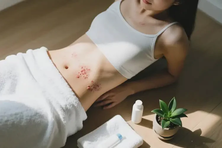 女性肚子上容易起湿疹能彻底自愈吗(图1)