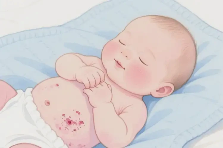 嬰幼兒肚子上出濕疹可以徹底自愈嗎(圖4)