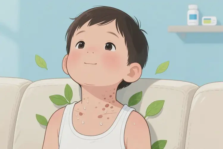 少儿脖子偶尔长湿疹能彻底自愈吗(图3)