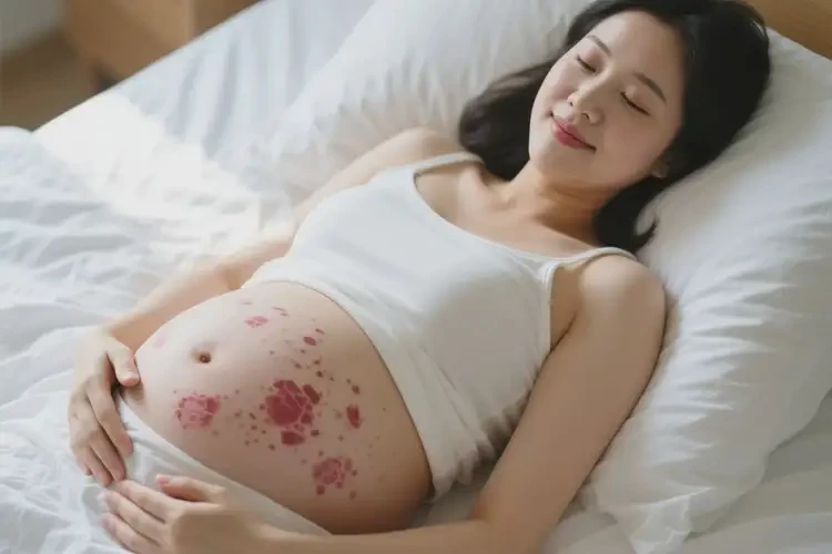 產(chǎn)婦肚子偶爾起濕疹不管它會自己痊愈嗎(圖1)