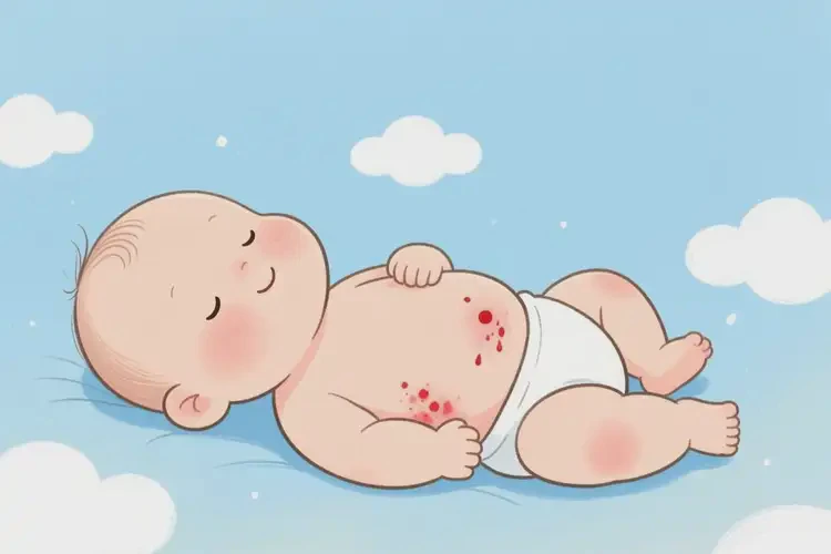 小兒肚子上長濕疹不管它會自己自愈嗎(圖4)