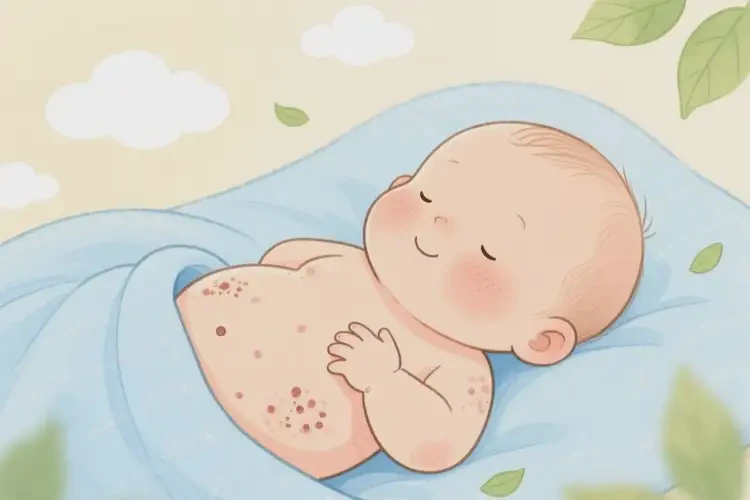 寶寶肚子出現(xiàn)濕疹不管它會自己痊愈嗎(圖4)