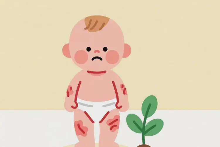 小兒全身出濕疹不管它會(huì)自己痊愈嗎(圖2)