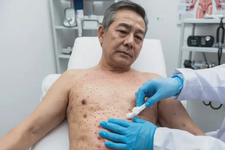 男人肚子偶爾長濕疹不管它會自己自愈嗎(圖3)