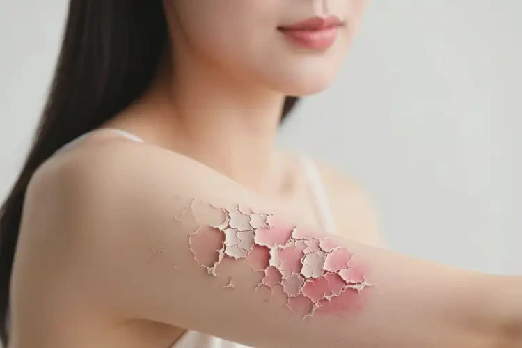 女性手臂出湿疹可不可以彻底自愈(图2)