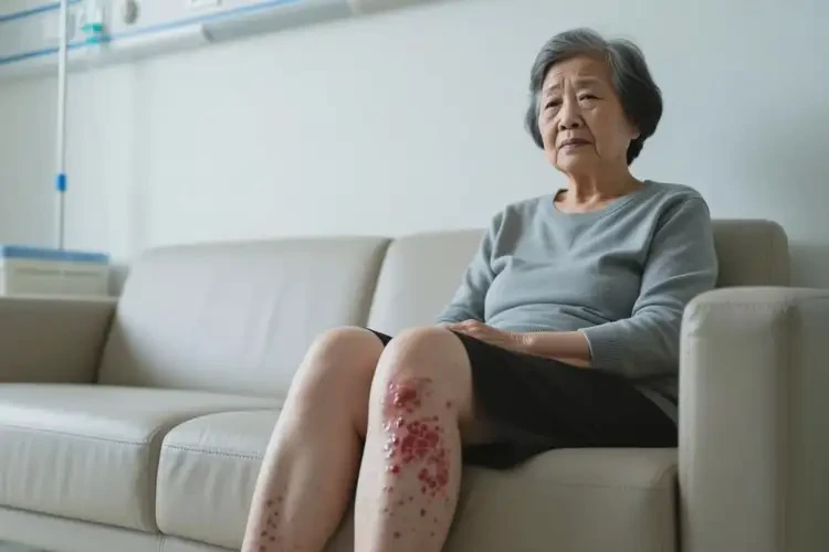 老年人大腿上容易長濕疹不管它會(huì)自己好嗎(圖4)