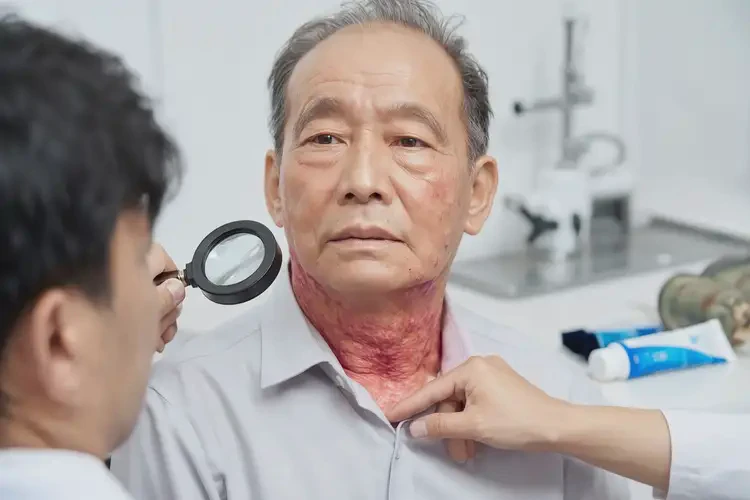老年人脖子長濕疹不管它會自己痊愈嗎(圖4)
