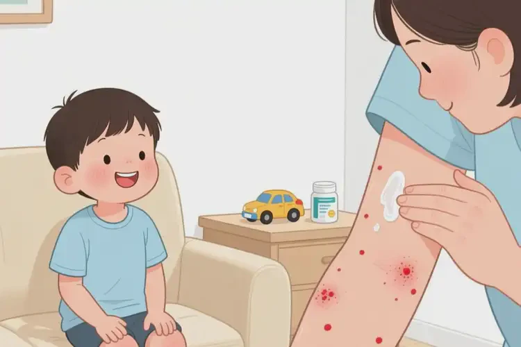 兒童身上偶爾長濕疹不管它會自己自愈嗎(圖4)