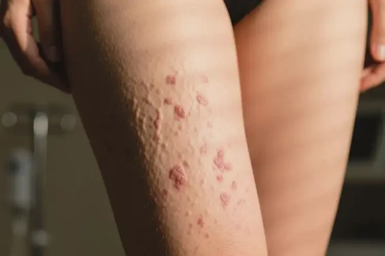 女生大腿偶爾起濕疹可以徹底自愈嗎(圖1)