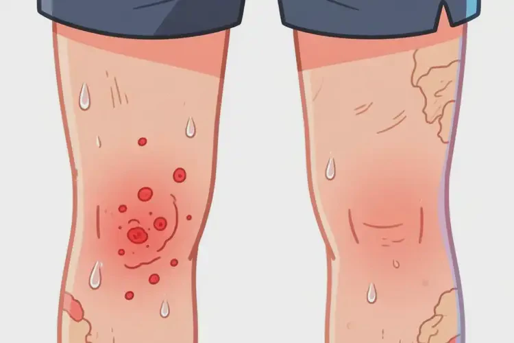 男性大腿上經(jīng)常起濕疹不管它會自己自愈嗎(圖2)