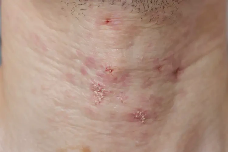 女人脖子偶尔长湿疹不管它会自己自愈吗(图3)