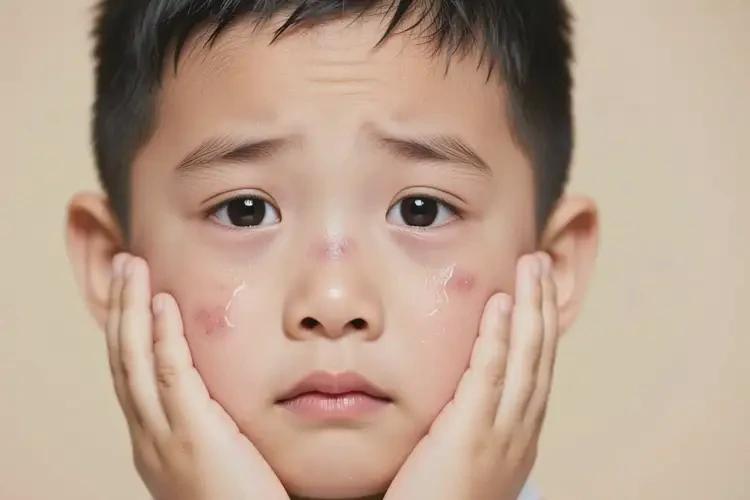 小學(xué)生臉上容易起濕疹不管它會自己痊愈嗎(圖2)