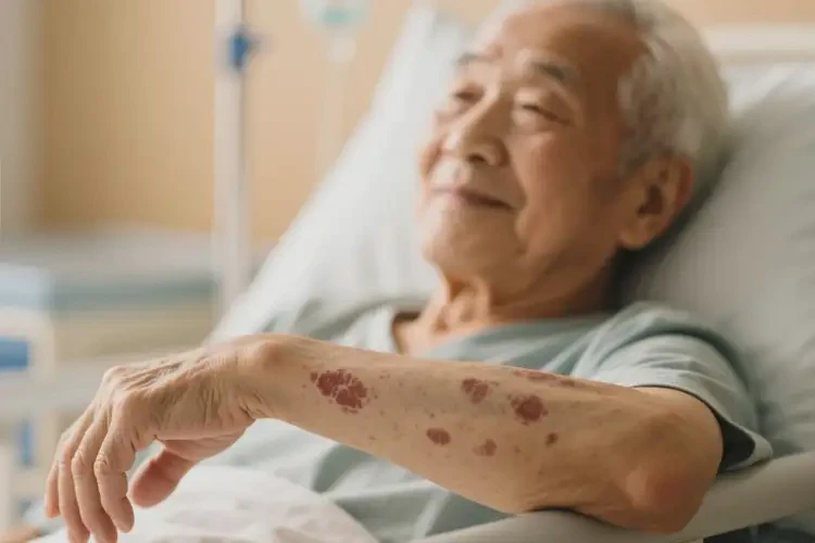 老人手臂上偶爾起濕疹不管它會(huì)自己痊愈嗎(圖3)