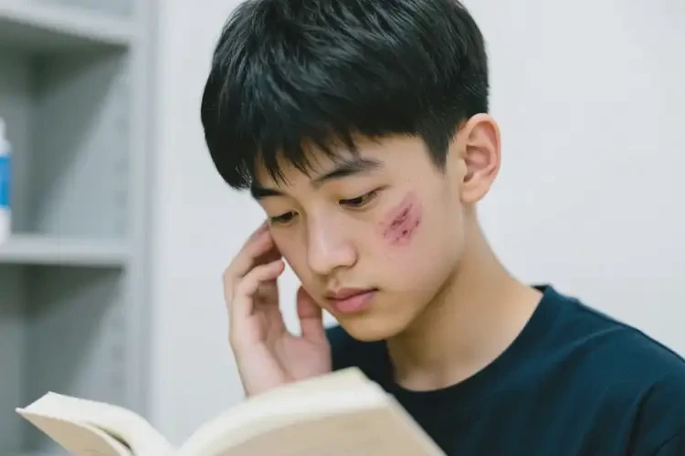 青少年面部偶爾長濕疹可不可以徹底自愈(圖1)